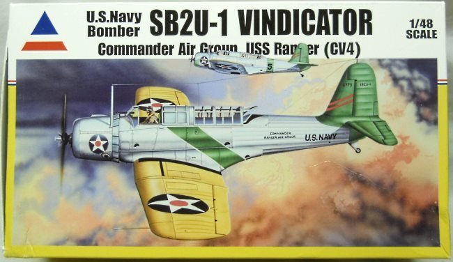 Accurate Miniatures 1/48 SB2U-2 Vindicator - Commander Air Group Atlantic Sq Neutrality Patrol March 19 1940 USS Ranger CV-4 - (SB2U1), 480200 plastic model kit